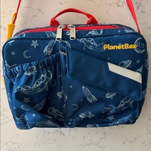 PlanetBox Navy Space Lunch Bag